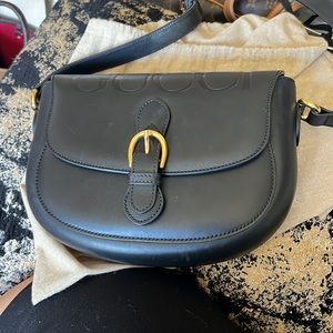 Rare black Gucci cross body